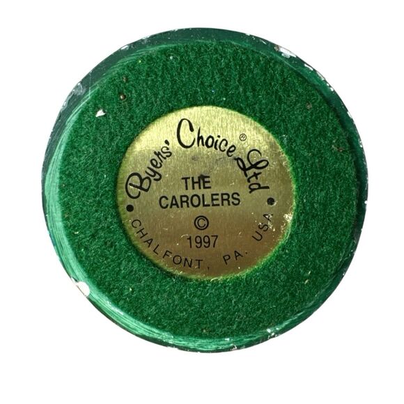 Pair Byers Choice Victorian Boy Girl Caroler Signed & Numbered 1996 1997 - Picture 8 of 16